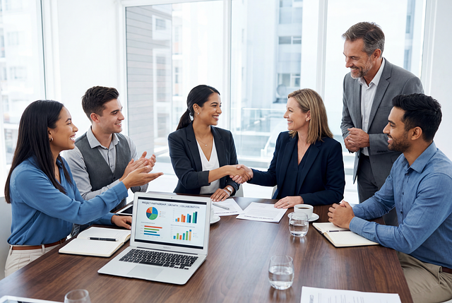 Team-Meeting zur Entwicklung eines Schulprogramms